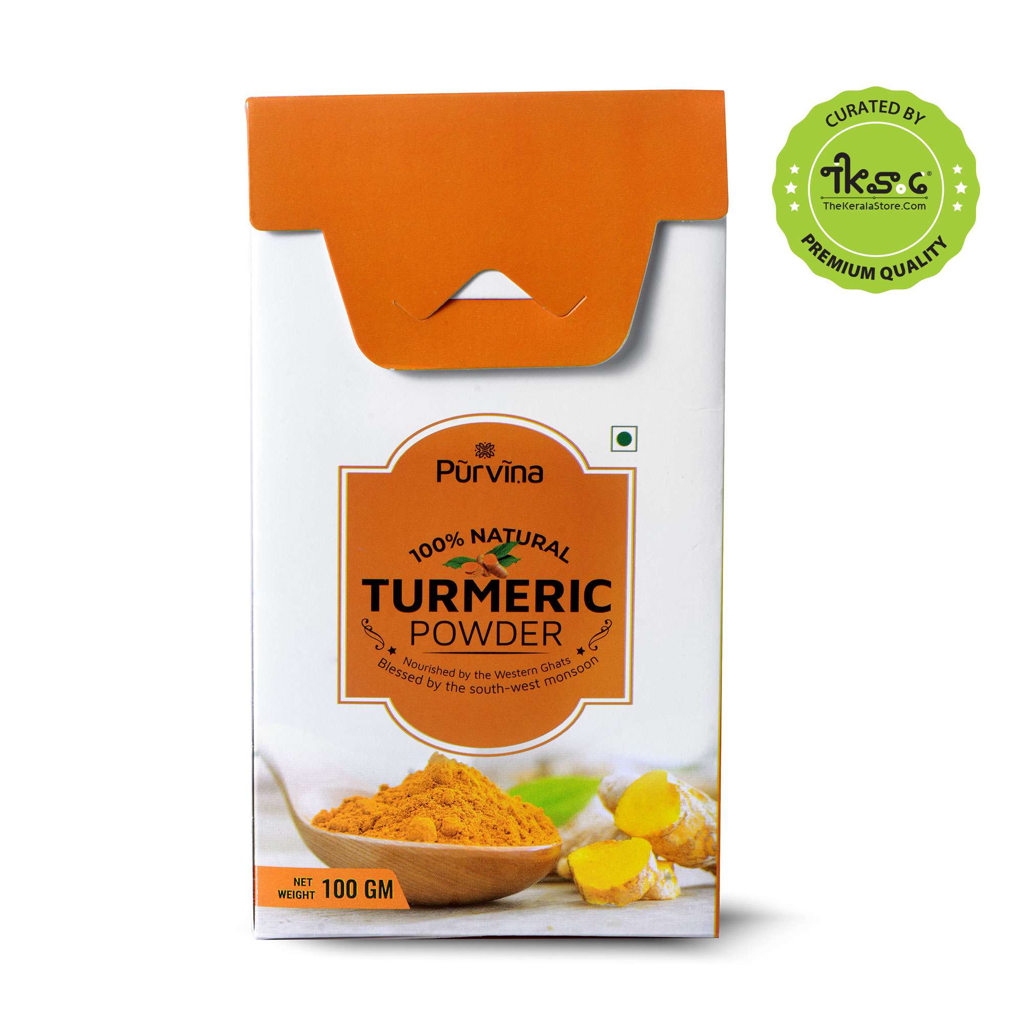 Purvina Natural Turmeric Powder | 100gm | 250gm - The Kerala Store