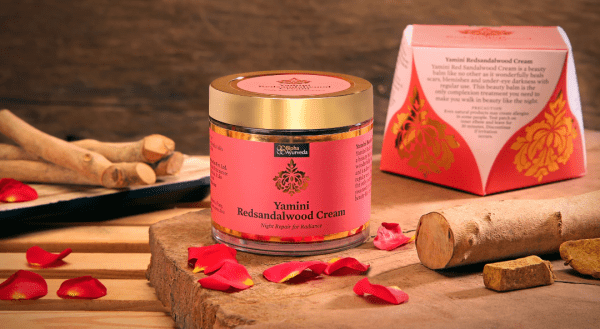 Red sandalwood Night Cream for Flawless Youthful Skin enriched with Natural Butters, Essential oils and Pure Active Herbs 75 gm